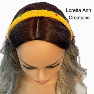 🌟2 FOR 12🌟NWT DR. Loretta Ann Creations Original Beaded Headband💋